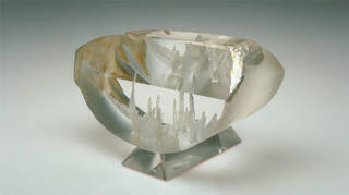 Prementura glass art sculpture by Michael Bokrosh