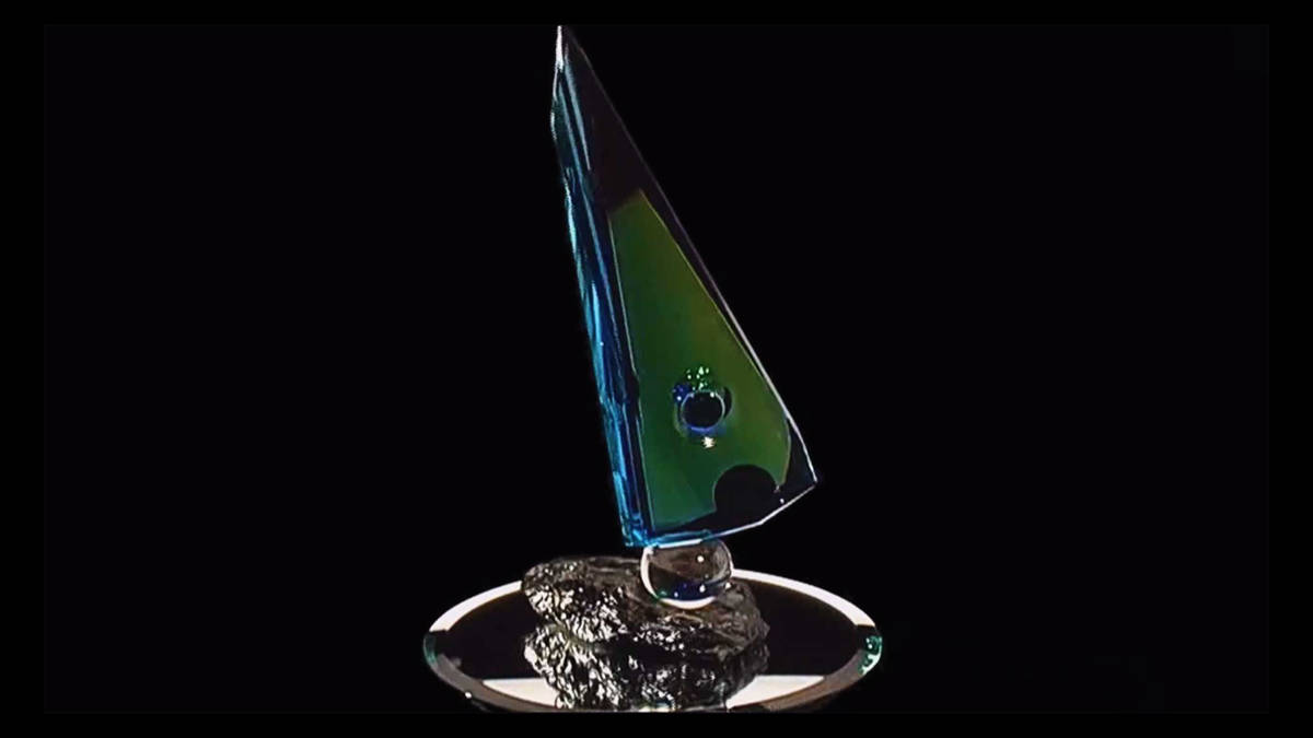 Deep Portal optical glass sculpture by Michael Bokrosh Image 1