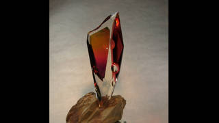 Phantom Portal optical glass art sculpture by Michael Bokrosh.